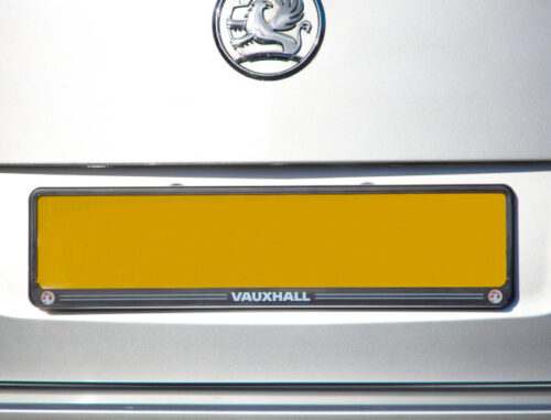 Vauxhall Rear Number Plate Surround in Black