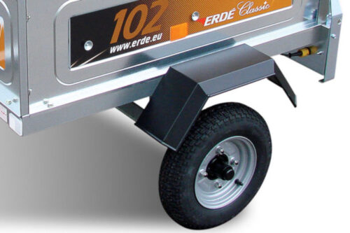 Small Trailer with Steel Wheels