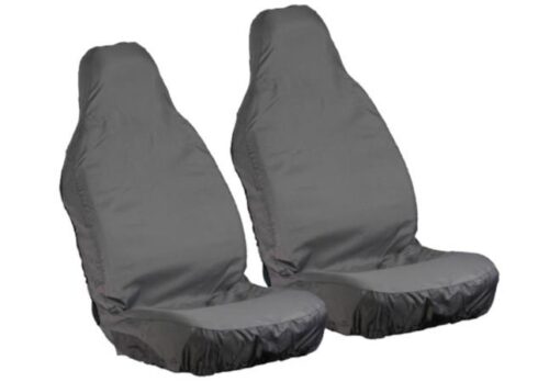 Pair of Grey Waterproof Front Seat Covers