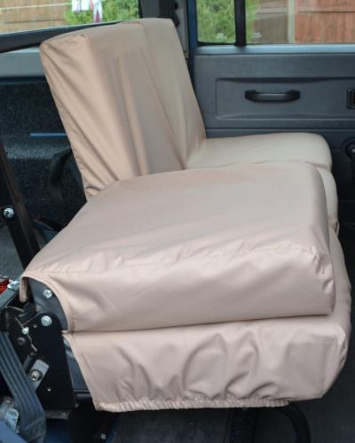 thumbnail image 2 of Waterproof Front Seat Covers For Land Rover Defender - Black Nylon, Side Airbag Compatible 2 of 2
