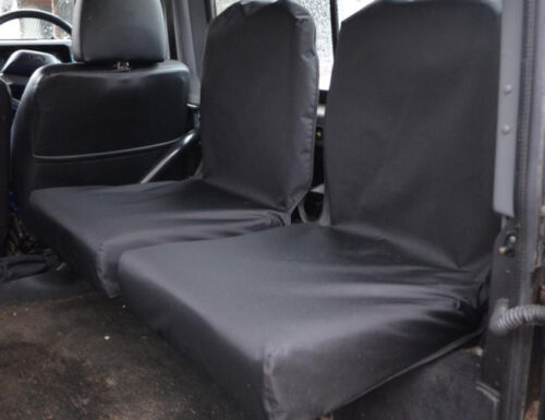 Land Rover Defender Back Seat Covers - Black