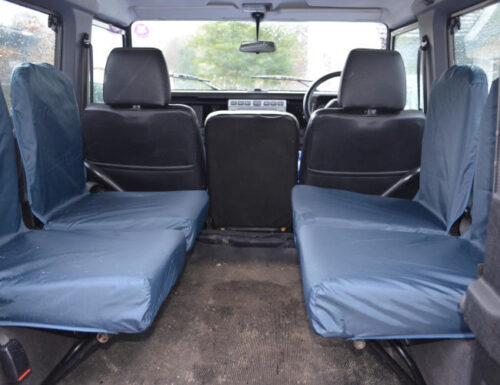 Land Rover Defender Inward Facing Seat Covers - Blue Land Rover Defender Inward Facing Seat Covers - Blue